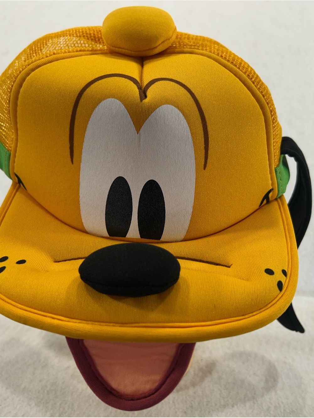 NWT Disney Parks Pluto 3D Face Floppy Ears Adult Mesh Hat Cap